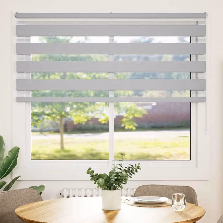 vidaXL Tenda a Rullo Zebra Larghezza Tessuto 150,9 cm Poliestere