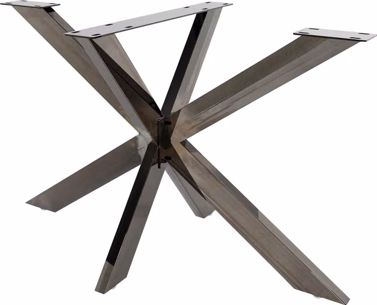 CLP Gambe del tavolo Biloxi a forma di stella, M industrial nero