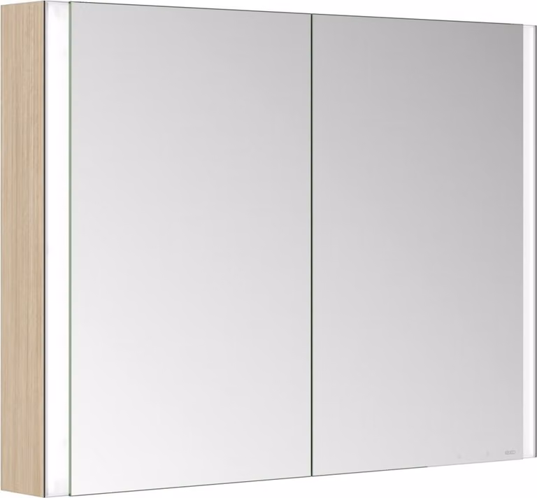 KEUCO SOMARIS Armoire de toilette murale 2 portes, avec miroir chauffant, 1000mm, 14503852101, 14503852101