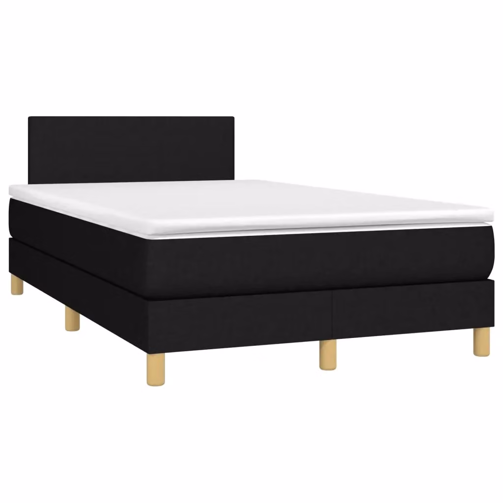 Letto Ibrido vidaXL con Struttura in Legno di Pino e Materasso Nero e Bianco L/P/H: 120 x 200 cm – 2