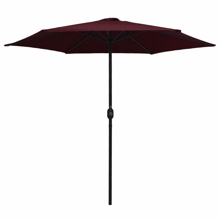 Ombrellone da Giardino con Palo in Alluminio 270x246 cm Bordò