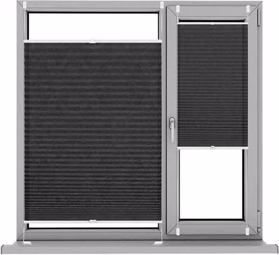 Tetto apribile nero, 30 x 150 cm, montaggio senza attrezzi, nero