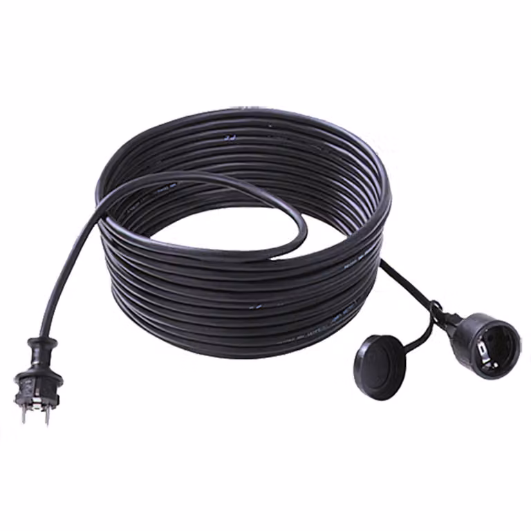BACHMANN Prolunga 3G2,5mm², H07RN-F contatto di terra in gomma/neoprene, nero, 25 m