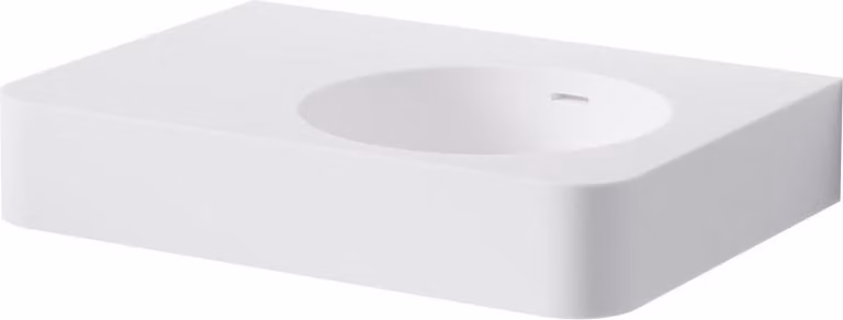 Steinberg Série 449 lavabo mural, porte-serviettes à gauche, 1 trou pour robinet, avec trop-plein, 550x400mm, blanc mat, 4497110W, 4497110W