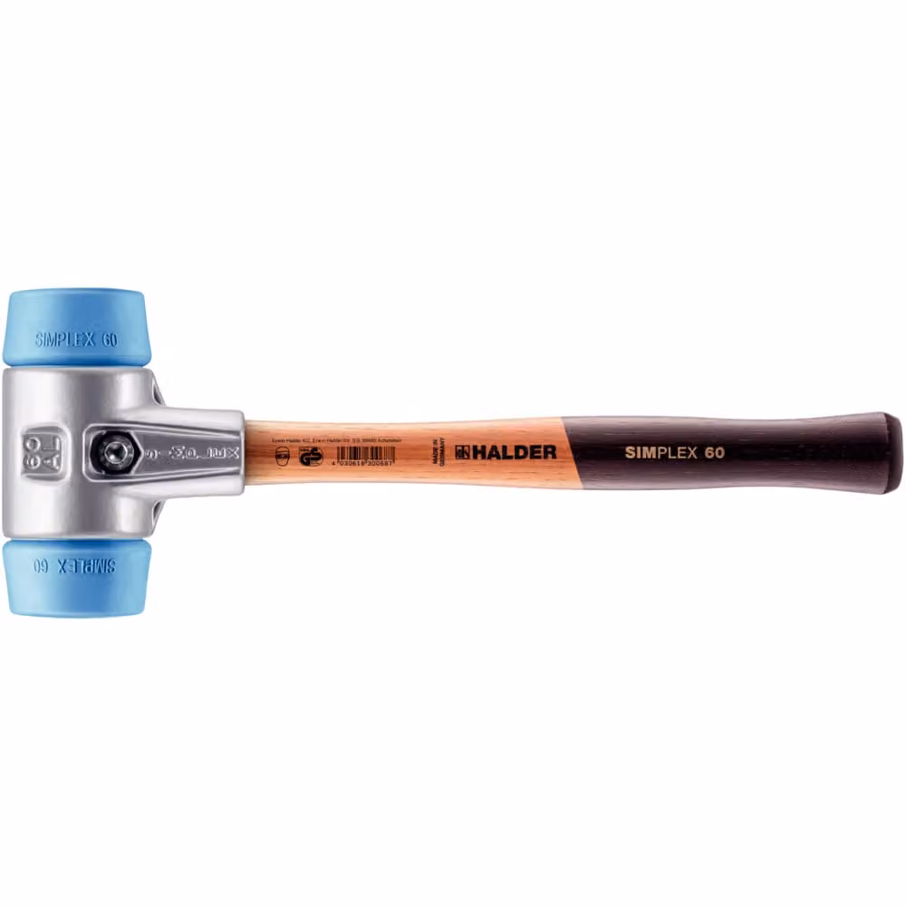 Mazza SIMPLEX soft-face, TPE-soft; con alluminio..