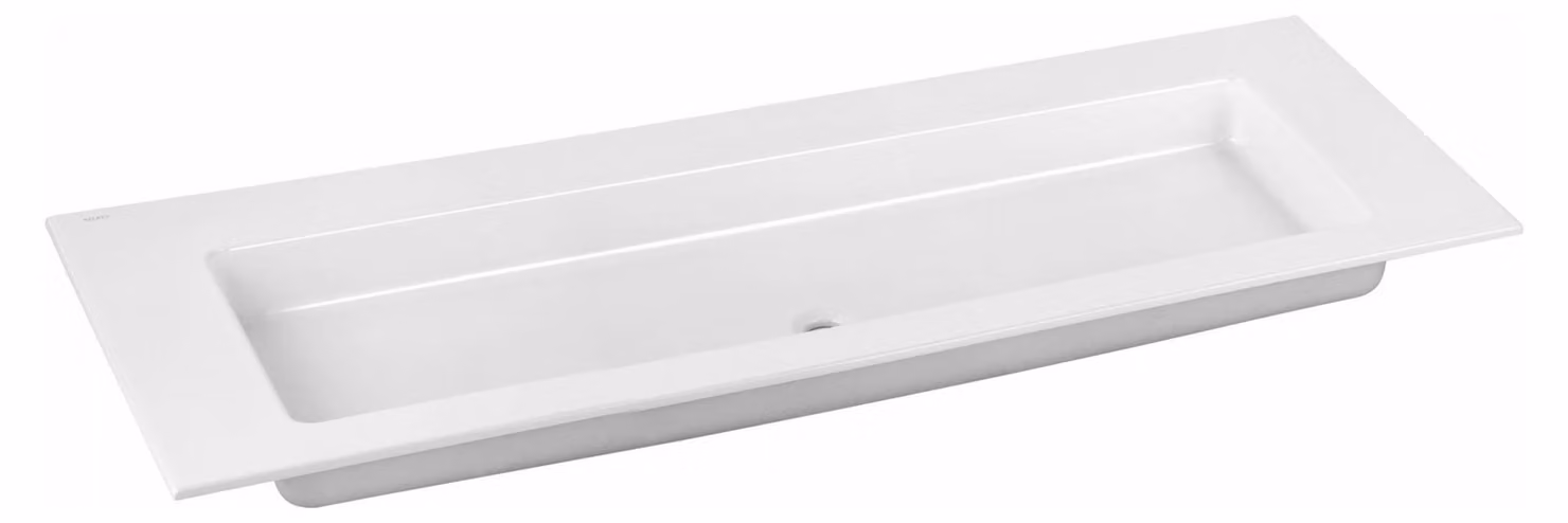 Lavabo in Vetroceramica Keuco Royal 60 1405 x 538 mm senza foro per rubinetto - bianco - 32160311400