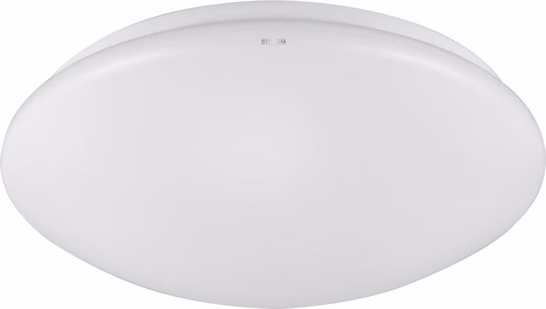 Plafone bianco rotondo Ø33 cm con sensore di movimento per soggiorno e camera da letto, 2xE27, 13 W, STIG Struhm