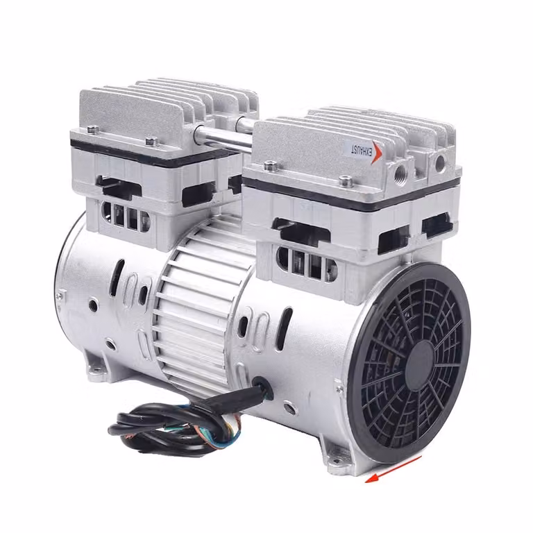 testa del compressore d'aria oil-free 750W/1PS, pressione 8bar, capacità 145L/min, grigio
