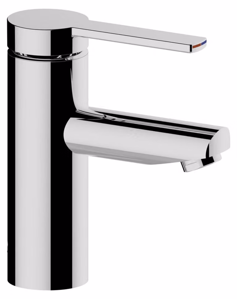 KEUCO PLAN blue Mitigeur monocommandé pour lavabo 90 avec bec prolongé. levier, sans garniture de vidage, saillie 107mm, 53902010101, 53902010101