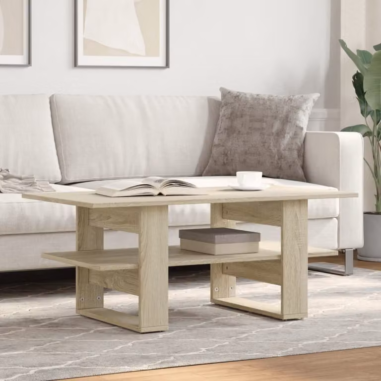 Maison Exclusive - Tavolino Sonoma in rovere 102x55x42 cm Materiale ligneo