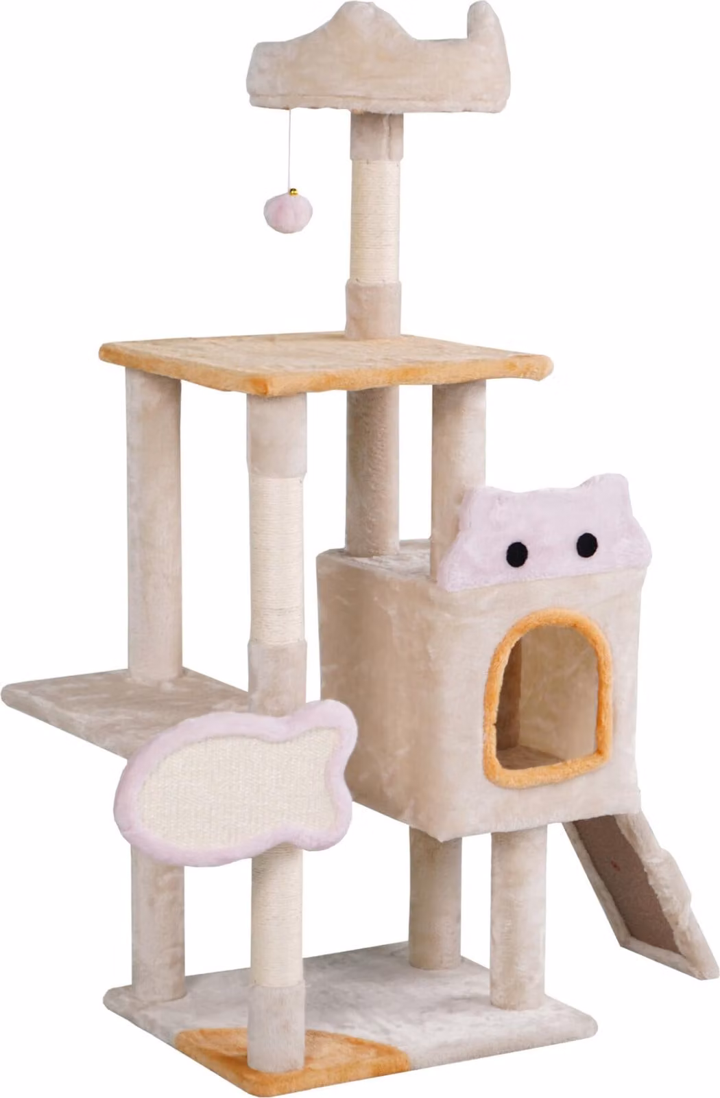 Aga Tiragraffi per gatti 42x48,5x123 cm Beige