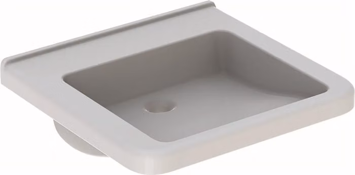 Geberit Renova Nr. 1 Comfort lavabo, encastrable, 550x525 mm, sans percement pour robinetterie, sans trop-plein, blanc, 128556600, 128556600