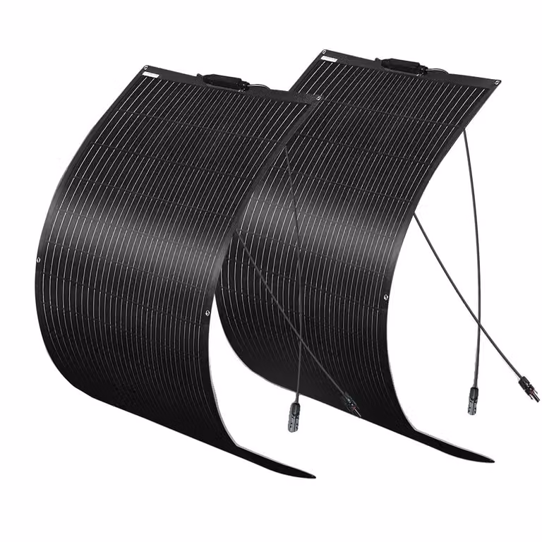 Pannelli solari flessibili, disponibili con potenze da 120W a 1200W, alta efficienza del 21,8%, ampio intervallo di temperatura da -40℃ a +80℃, pannello solare PET da 240W