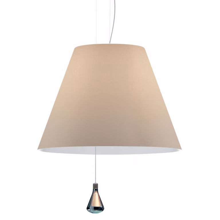 Luceplan Lampada a sospensione Costanza, dimmerabile, Marrone / Ruggine, Soggiorno / Sala da pranzo, Plastica, Design, Lampada a sospensione