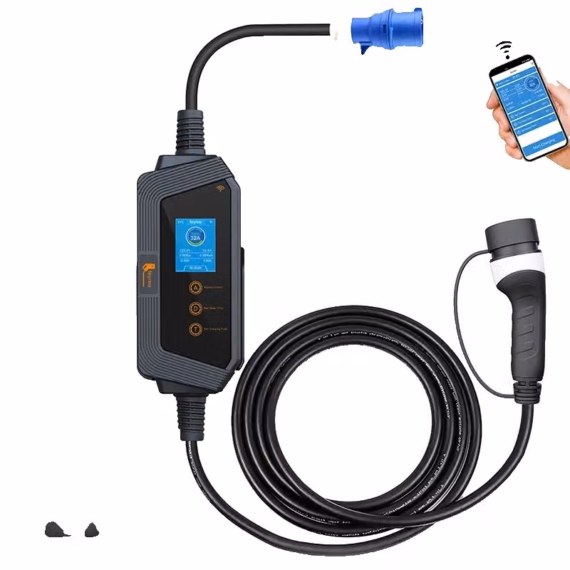 Stazione di ricarica per veicoli elettrici, 7KW/11KW/22KW, grado di protezione IP66, controllo intelligente Wi-Fi, APP 7KW