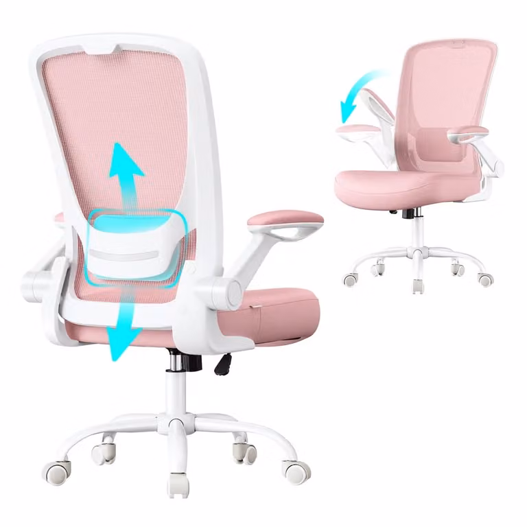 Sedia da Ufficio Girevole, Rosa Gelatina