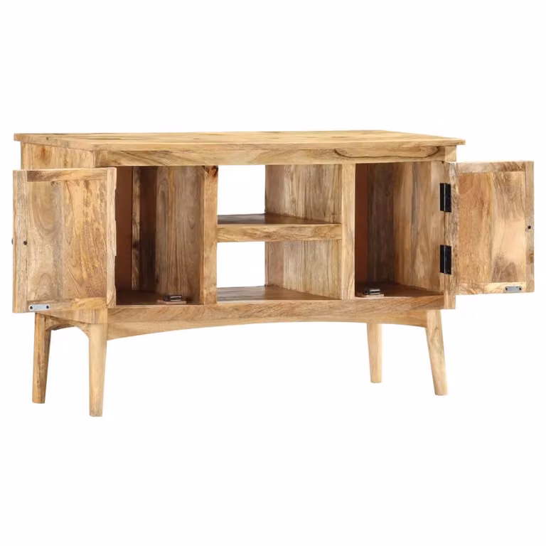 Credenza 100x35x60 cm in Legno Massello di Mango