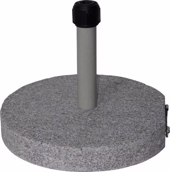 Supporto per ombrellone in granito rotondo - Ø50cm - 40kg - Grigio