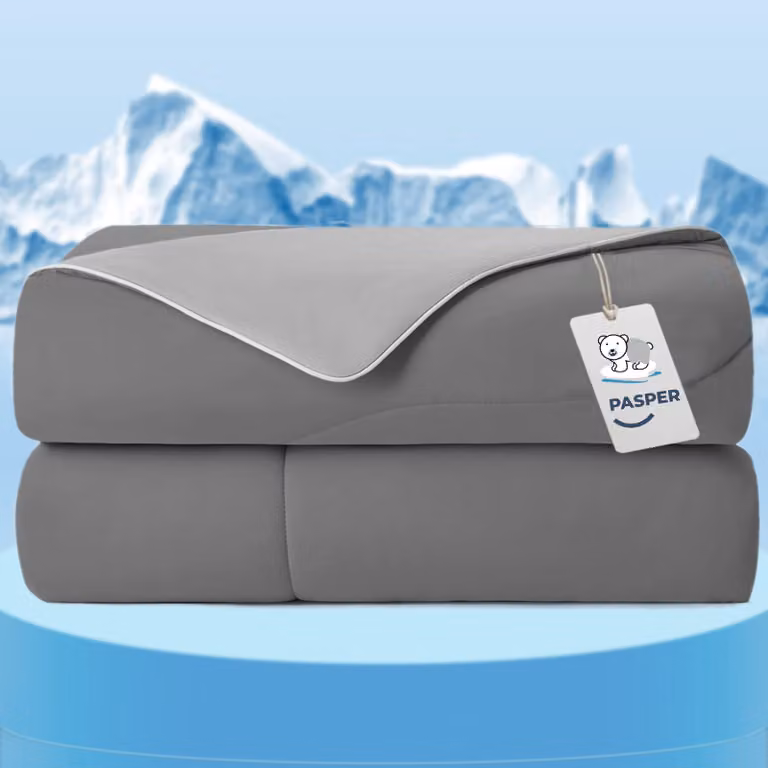 Coperta refrigerante 150x200 cm, Q-max 0,5, peso 1,5 kg, ideale per l'estate