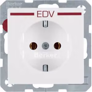 Berker 47436079 Presa SCHUKO con stampa bianco polare, inclusa Berker Q.1/Q.3