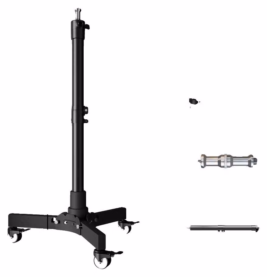 Stativo per luci, altezza regolabile, design mobile, modello da 76 cm