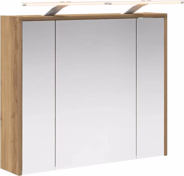 Mobiletto per specchio da Bagno | Armadio da bagno Rovere Artigianale