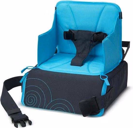Seggiolino da viaggio con vano portaoggetti, blu/grigio, fino a 15 kg