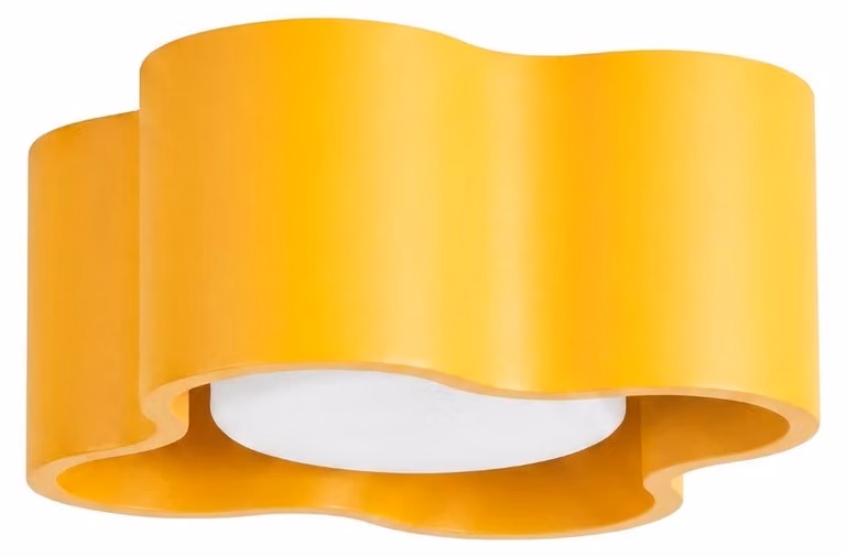 Plafoniera OVIO 1 gialla Gx53 1xGx53 10W alluminio 6x12x12cm Sollux Lighting