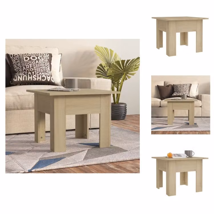 vidaXL Tavolino in rovere Sonoma 55x55x42 cm in legno - Tavolini da caffè