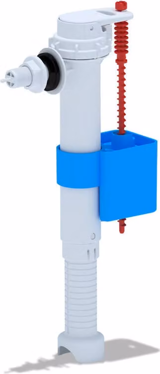 Valvola di riempimento Belvit per cassetta scarico WC, attacco laterale da 3/8", regolabile in altezza da 234 a 328 mm