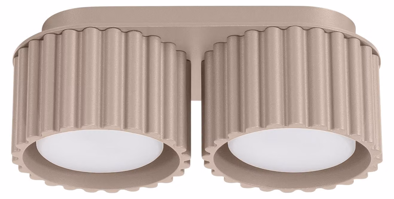 Lampada da soffitto AURA 2 taupe Gx53 2xGx53 10W alluminio 8x10x21cm Sollux Lighting