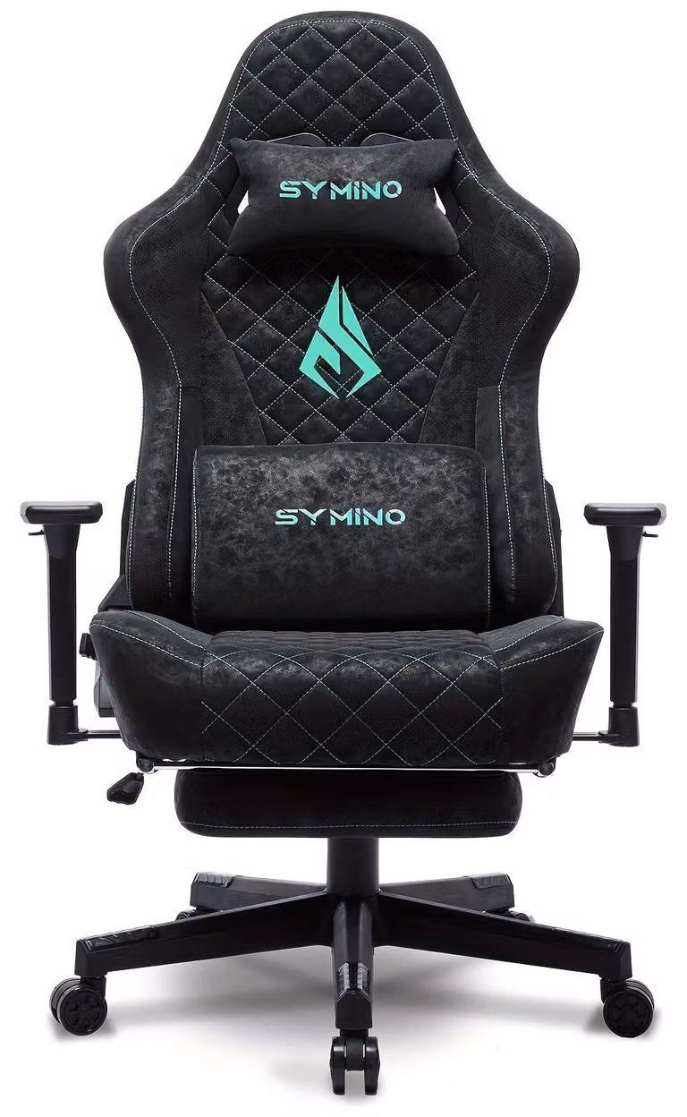 Sedia da gaming ergonomica – sedia per PC con schienale regolabile fino a 150° e imbottitura in memory foam