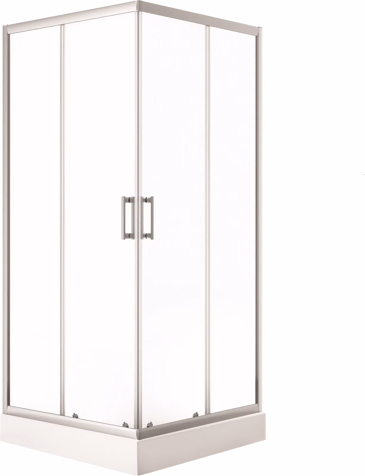 Adgo Bresso Cabina doccia Completa Doccia Parete doccia Quadrata, 80X80, Piatto doccia cromato