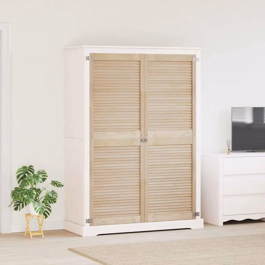 Set di 2 porte per armadio vidaXL in legno di pino, colore naturale, H 170 x L 59,5 cm