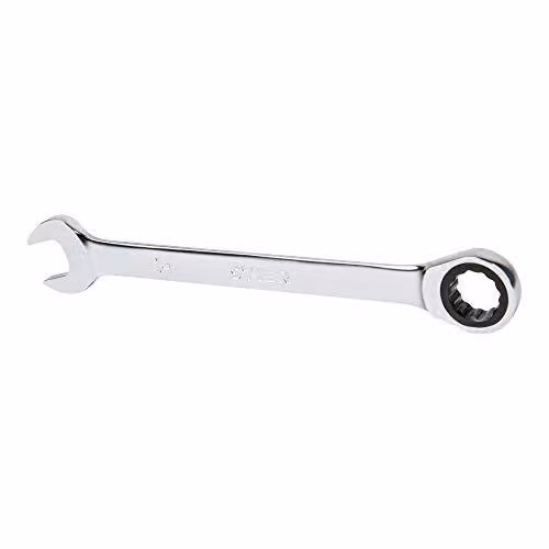 STIER Chiave a cricchetto a ganasce SW 19 mm, chiave a cricchetto, acciaio al cromo-vanadio, profilo a 12 spigoli e 72 denti