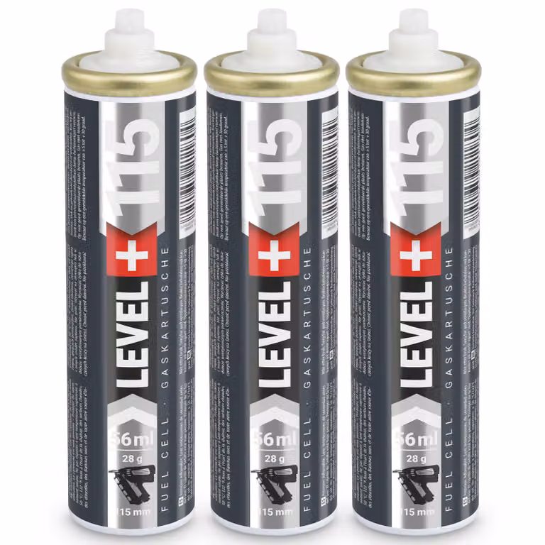 LEVEL+ Cartuccia di ricambio per Nagler, confezione da 3 pezzi, 115 mm, 56 ml, modello L+115