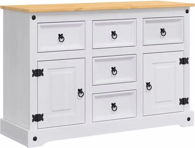 Cassapanche di stoccaggio Corona Bianco 112 x 40 x 75 cm CFW4753204