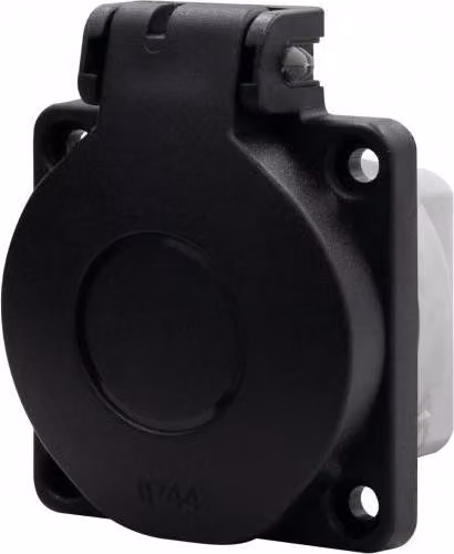 Prese multiple da incasso, 16A, 250V, 2P+T, grado di protezione IP44, colore nero, marca SCHUKO, modello F-ELEKTRO 71092
