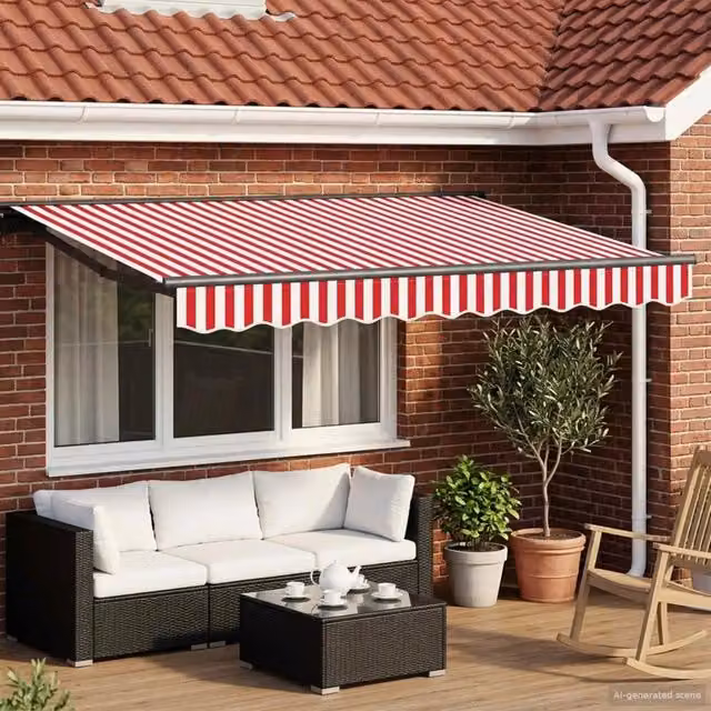 Cornice per Tenda Manuale con LED 3 x 2,5 m 3420809