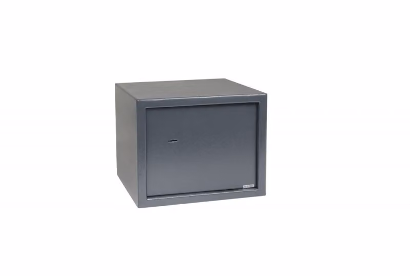 Cassaforte RS.30.K in acciaio con serratura meccanica, grigio