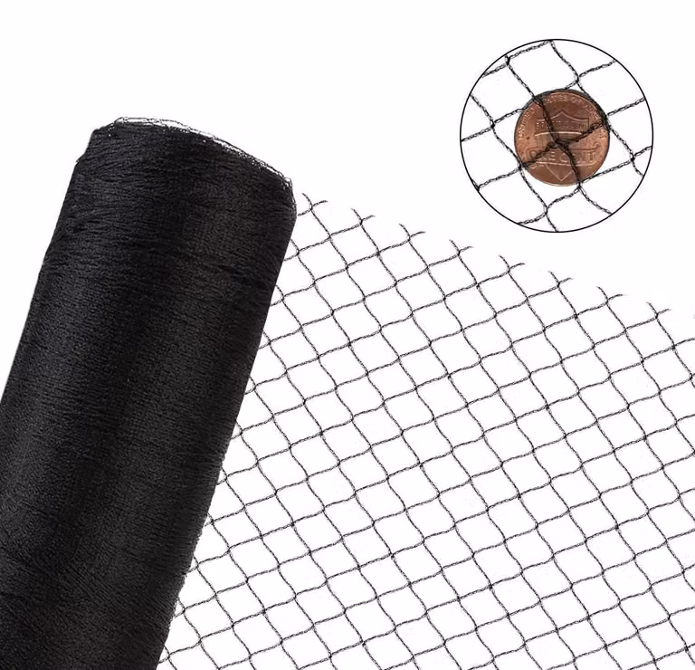 Rete protettiva per uccelli, dimensioni 3m x 15m, a maglia fine (12x12 mm), ideale per giardini, piante, alberi da frutto, balconi e stagni