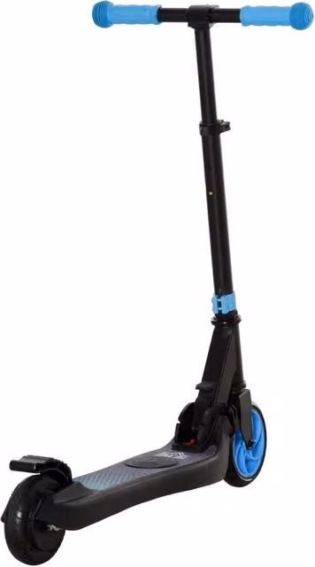 Monopattino Elettrico Pieghevole GIORDANOSHOP per Bambini con Altezza Regolabile 75-80 cm Nero e Azzurro
