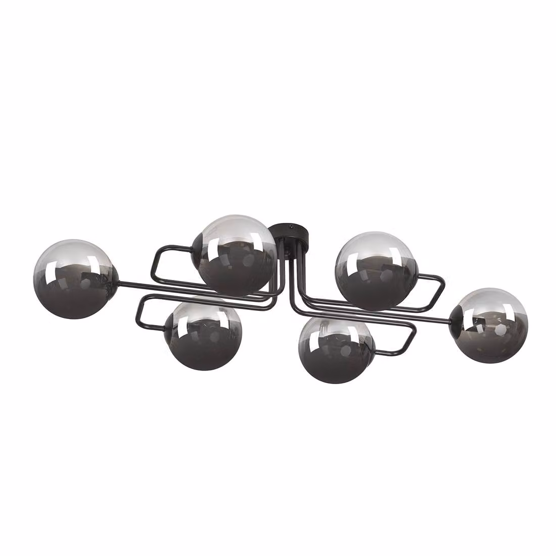 Lampadario Emibig 6xE14 40W BRENDI 6A BL/GRAFITE 832/6A
