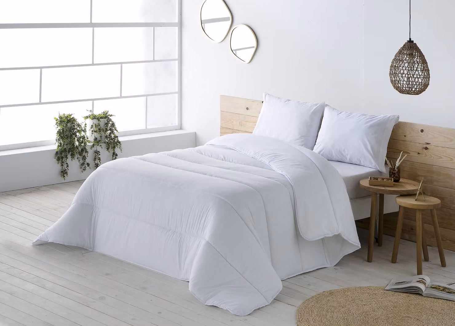Copertura per letto, 400 g/m², 260x220 cm, adatta per letto da 180 cm, ideale per l'inverno