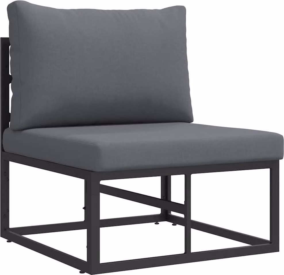 Mobili da Esterno Nero e antracite 70 x 71,5 x 71 cm Metallo