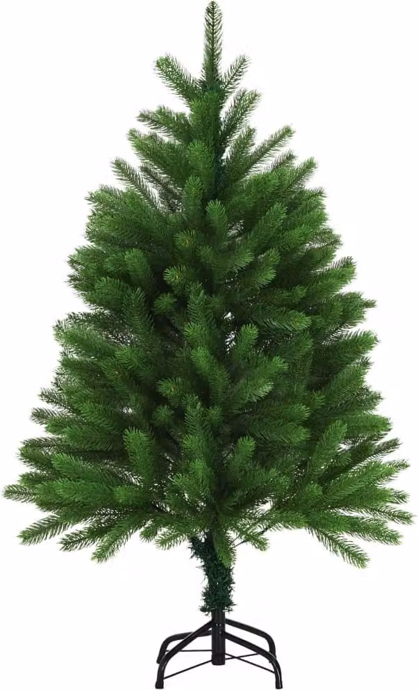 The Living Store Albero di Natale artificiale aghi naturali 120 cm verde
