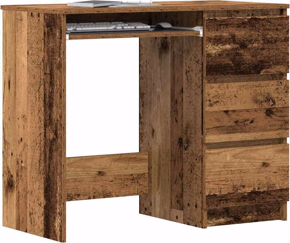 Maison Exclusive - Scrivania effetto legno antico 90x45x76 cm Materiale ligneo