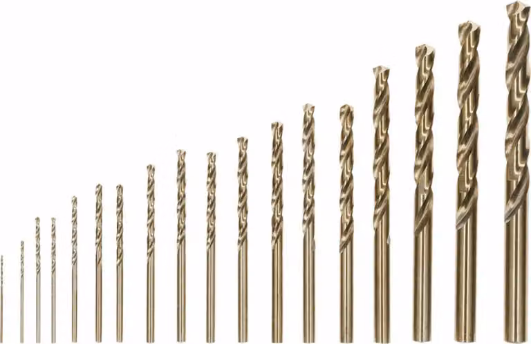 Set di punte elicoidali PRO in acciaio inox HSS-Co, 18 pezzi.