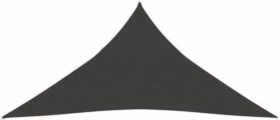 Telo ombreggiante - 160 g/m² - 5x6x6 m - Tessuto ombreggiante triangolare - HDPE - Grigio - Resistente ai raggi UV e traspirante - Asta di fissaggio inclusa