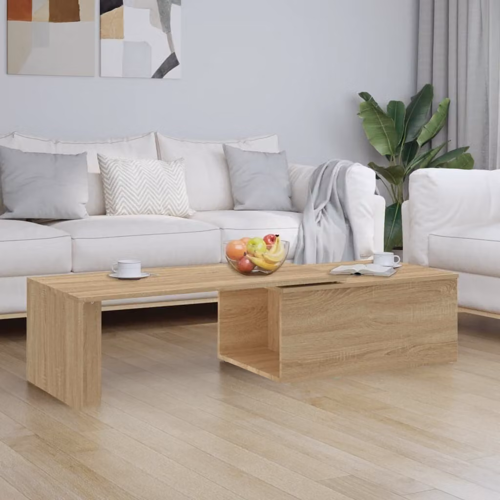 Maison Exclusive - Tavolino Sonoma in rovere 150x50x35 cm Materiale ligneo